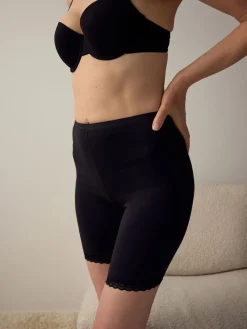 Next Black/White Menopause Friendly Cooling Thigh Smoothing Shorts 2 Pack New