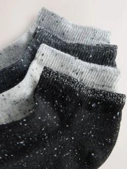 Next Neppy Cushion Sole Socks 4 Pack Black/White Outlet