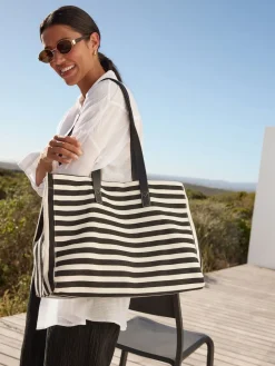 Next Black/White Printed Shoulder Bag