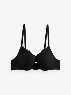 Next Push Up Plunge Lace Bras 2 Pack Black/White