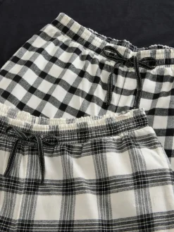 Next Black/White Short Sleeve 100% Cotton Pyjamas 2 Pack Outlet