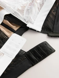 Next Black/White Total Support Non Pad Wire Ultimate Comfort Bras 2 Pack New