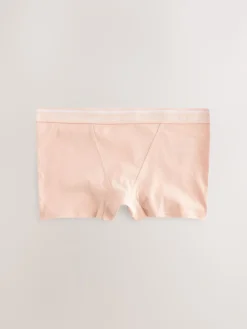 Next Boyshort Cotton Logo Knickers 4 Pack Black/White/Nude Hot