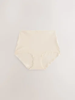 Next Full Brief Full Briefs Cotton Knickers 10 Pack Black/White/Pastel Rose Nude Online