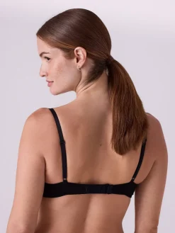 Next Black/White/Pastel Rose Nude Pad Non Wire B-G Nursing Cotton Blend Ultimate Comfort Bras 3 Pack