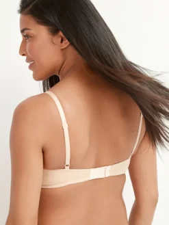 Next Black/White/Pastel Rose Nude Pad Non Wire B-G Nursing Cotton Blend Ultimate Comfort Bras 3 Pack