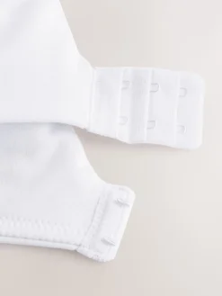 Next Black/White/Pastel Rose Nude Non Pad Non Wire DD+ Cotton Blend Ultimate Comfort Bras 3 Pack New