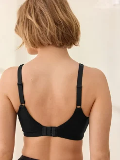 Next Black/White/Pastel Rose Nude Non Pad Non Wire DD+ Cotton Blend Ultimate Comfort Bras 3 Pack New