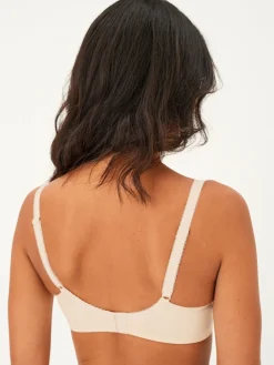 Next Black/White/Pastel Rose Nude Pad Plunge DD+ Cotton Blend Ultimate Comfort Bras 3 Pack Outlet