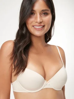 Next Black/White/Pastel Rose Nude Pad Plunge Cotton Blend Ultimate Comfort Bras 3 Pack New