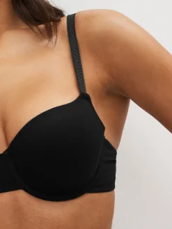 Next Black/White/Pastel Rose Nude Pad Balcony Cotton Blend Ultimate Comfort Bras 3 Pack Discount