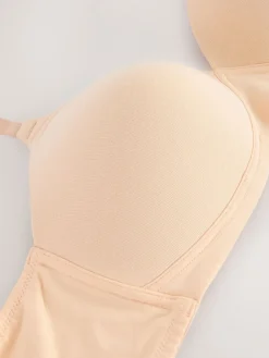Next Black/White/Pastel Rose Nude Pad Non Wire DD+ Cotton Blend Ultimate Comfort Bras 3 Pack Sale