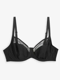 Next DD+ Non Pad Full Cup Bras 3 Pack with Side Support Black/White/Praline Nude Hot