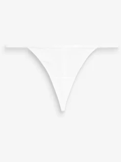 Next Black/White/Praline Nude G-String Microfibre Knickers 5 Pack