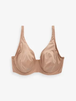 Next Non Pad Full Cup DD+ Microfibre Smoothing Ultimate Comfort T-Shirt Bras 3 Pack Black/White/Praline Nude Hot