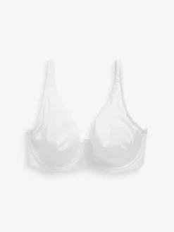 Next Non Pad Full Cup DD+ Microfibre Smoothing Ultimate Comfort T-Shirt Bras 3 Pack Black/White/Praline Nude Hot