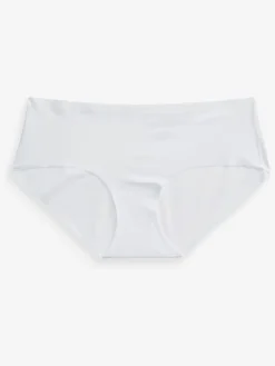 Next Short No VPL Comfort Knickers 3 Pack Black/White/Praline Nude Clearance