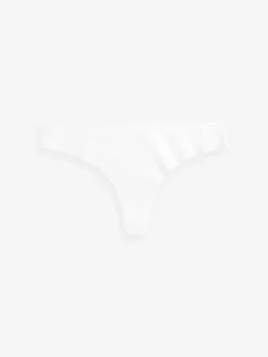 Next Thong No VPL Comfort Knickers 3 Pack Black/White/Praline Nude Best