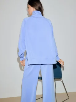 Next Active Modal Supersoft Cowl Neck Jumper Blue Outlet