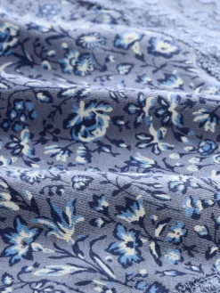 Next Blue Ditsy Floral Bikini Cotton Lace Knickers 4 Pack Outlet