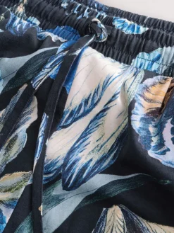 Next Blue Floral Kew Collection Long Sleeve Pyjamas Clearance