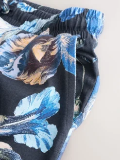 Next Blue Floral Kew Collection Long Sleeve Pyjamas Clearance