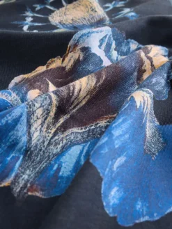 Next Blue Floral Kew Collection Long Sleeve Pyjamas Clearance