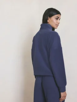 Next Half Zip Fleece Blue