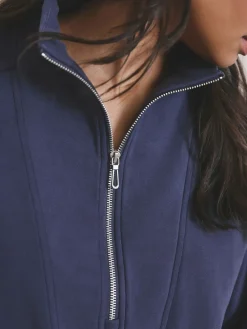 Next Half Zip Fleece Blue