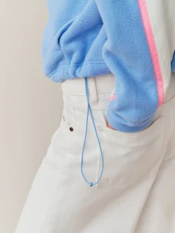 Next Half Zip Fleece with Colourblock Panels Blue Online