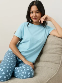 Next Blue Heart Short Sleeve Pyjamas Discount