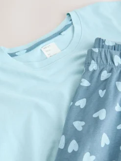Next Blue Heart Short Sleeve Pyjamas Discount
