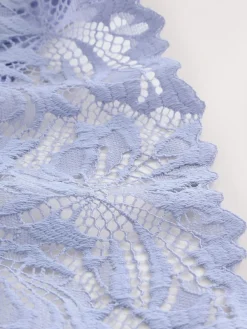 Next Blue High Leg Ultimate Comfort Lace Knickers 2 Pack Outlet