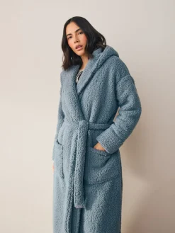 Next Teddy Dressing Gown Blue Best