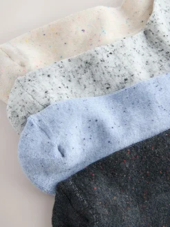 Next Neppy Cushion Sole Socks 4 Pack Blue/Grey Sale