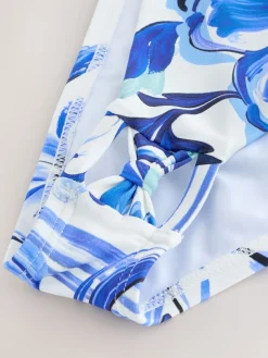 Next Blue/White Flora High Leg Bikini Bottoms Discount