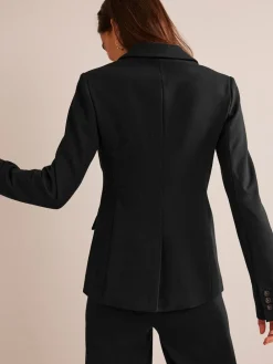 Boden The Marylebone Ponte Blazer Black Chrome Sale