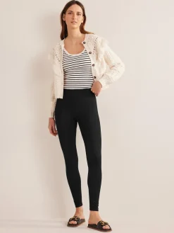Boden High Rise Jersey Leggings Black Clearance