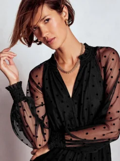 Boden Lucille Tulle Midi Dress Black Sale