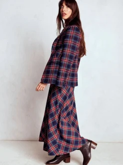 Boden Blue Cassie Check Tea Dress Online