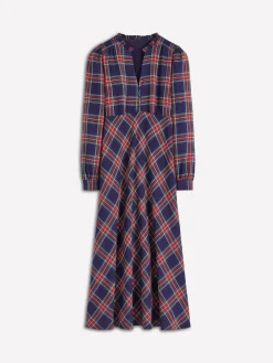 Boden Blue Cassie Check Tea Dress Online