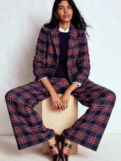 Boden Blue Stamford Wool-Blend Check Blazer Hot