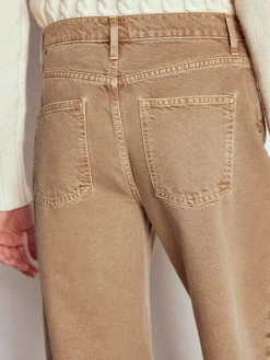 Boden Brown Full Length Barrel Leg Jeans Discount