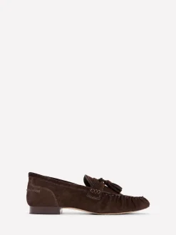 Boden Brown Soft Ruched Loafers Online