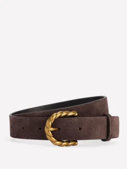 Boden Brown Twist Buckle Belt Discount