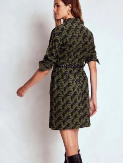 Boden Amanda Cord Short Dress Green Discount