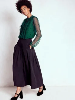 Boden Green Frilled Tulle Blouse Best