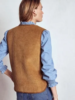 Boden Clerkenwell Reversible Gilet Natural New