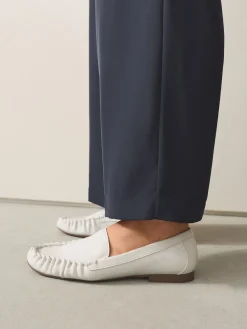 Next Forever Comfort® Soft Ruched Loafers Bone Online