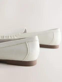 Next Forever Comfort® Soft Ruched Loafers Bone Online